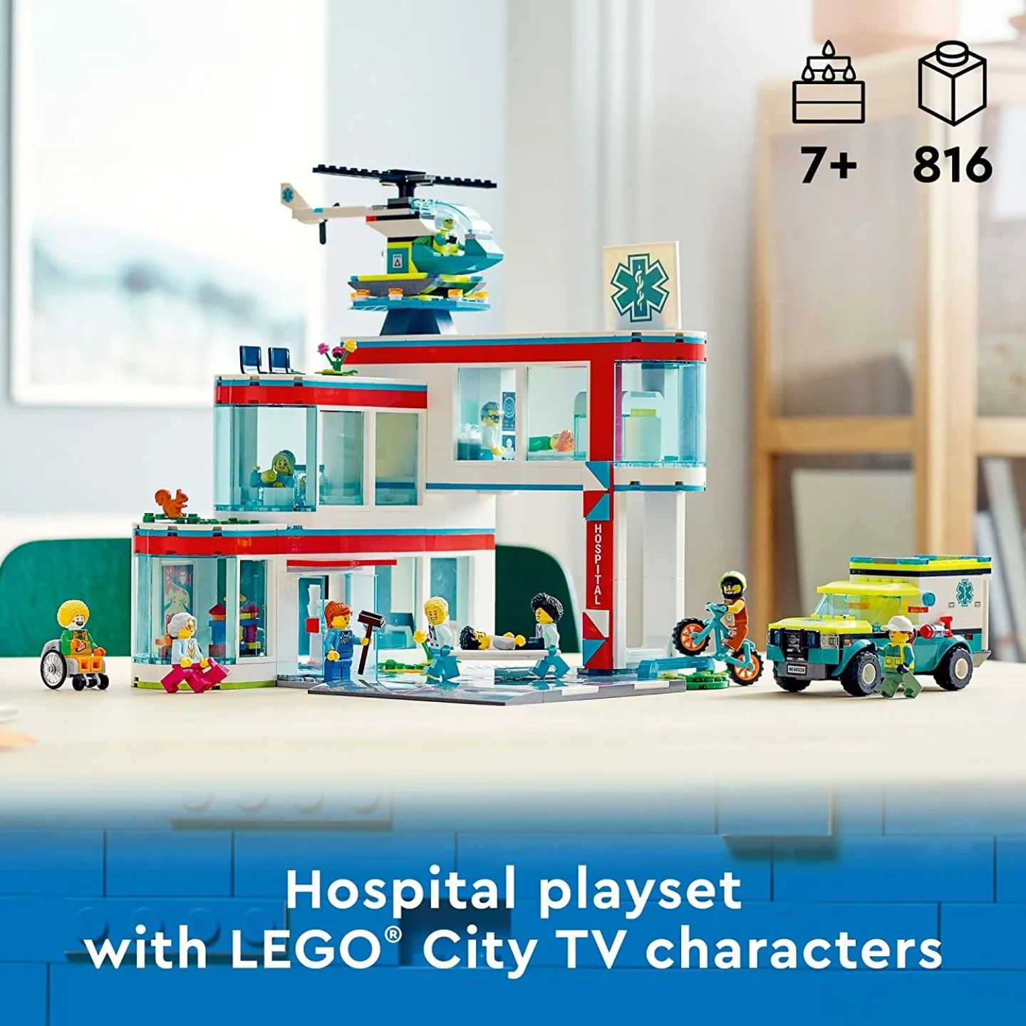 LEGO My City Hospital 60330 Building Toy for Kids