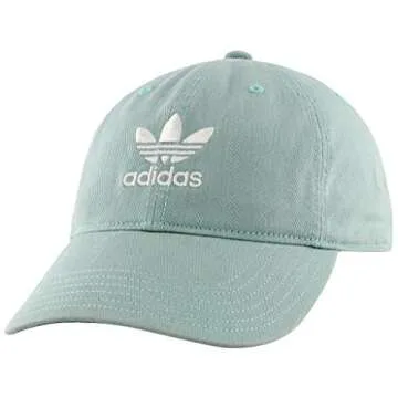 adidas Originals Women's Relaxed Fit Adjustable Strapback Cap, Ash Green/White, One Size