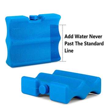 Teamoy Breastmilk Cooler Bag with Ice Pack, Baby Bottles Bag for up to 4 Large 9 Ounce Bottles and Ice Pack, Perfect for Working Mom Mother, Gray