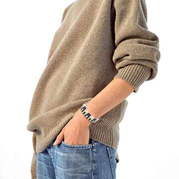 Tile Enamel Bracelet Set Tila Chevron Arrow Rectangle Elastic Stretchy Beaded Bracelet Colorblock Stackable Bracelet For Woman Gift