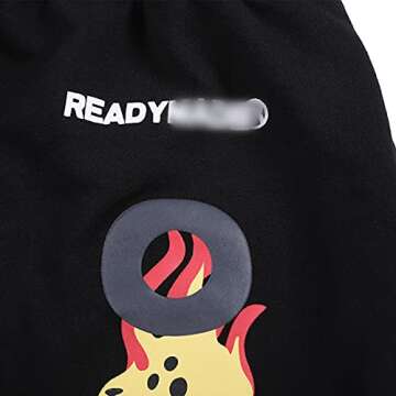 NAGRI Smile Face Running Trousers Black