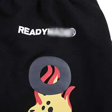 NAGRI Smile Face Running Trousers Black