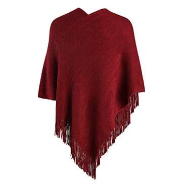 LIKIN Women Poncho Sweater Lightweight Elegant Wrap Gift