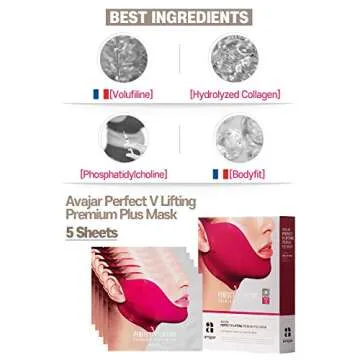 Avajar Double Chin Mask for Powerful V-Line Lifting - 5pcs