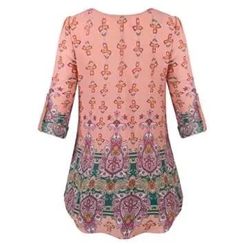 Rhoizma Womens Casual Chiffon Blouses Under 15 Dollars