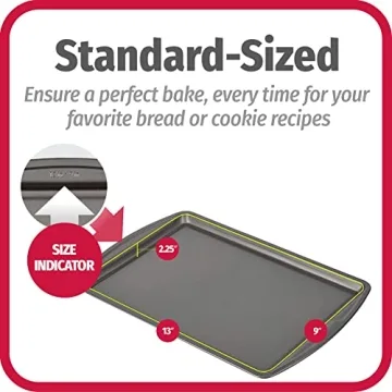 GoodCook 3-Pack Nonstick Baking Sheets Set for Cookies