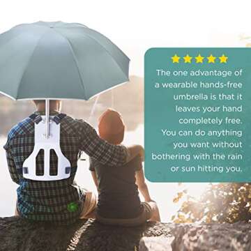 Hands-Free Umbrella for Outdoor Protection - Primo Supply