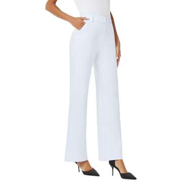 iChosy High Waist Wide Leg Trousers for Women