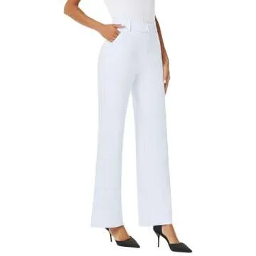 iChosy High Waist Wide Leg Trousers for Women