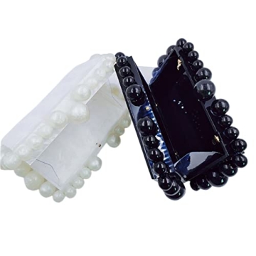 Women's Marble Acrylic Evening Clutch Shoulder Bag for Weddings