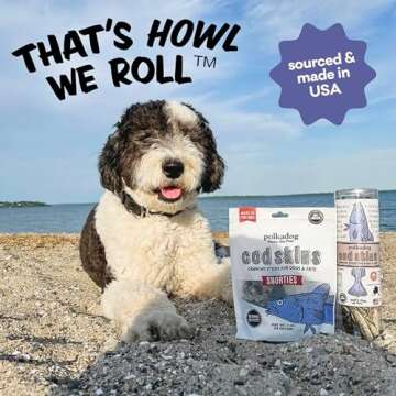 Polkadog Cod Skins Dog Treat - 100% Natural & Crunchy