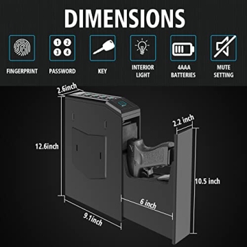Biometric Gun Safe - Quick Access & Secure Storage