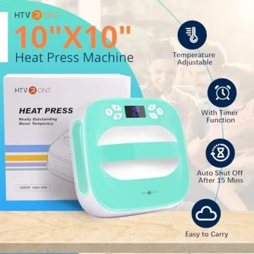 HVRONT 10x10 Heat Press Machine - Fast & Portable Crafting