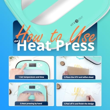 HVRONT 10x10 Heat Press Machine - Fast & Portable Crafting
