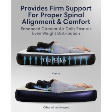 OlarHike Air Mattress with Built in Pump for Comfort & Convenience