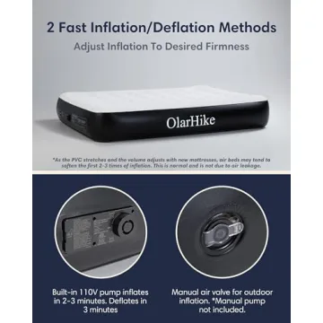 OlarHike Air Mattress with Built in Pump for Comfort & Convenience