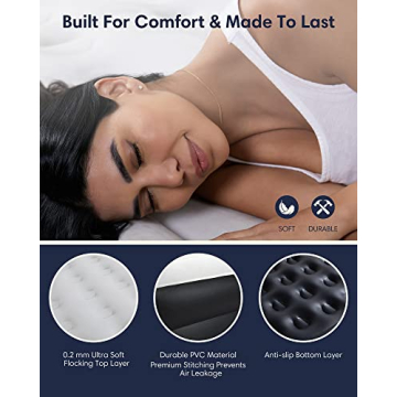 OlarHike Air Mattress with Built in Pump for Comfort & Convenience