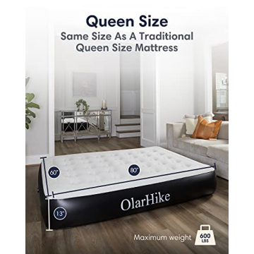 OlarHike Air Mattress with Built in Pump for Comfort & Convenience