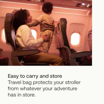 Bugaboo Butterfly Transport Bag Butterfly Stroller - Easy For Travel Or Storage - Black