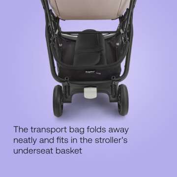 Bugaboo Butterfly Transport Bag Butterfly Stroller - Easy For Travel Or Storage - Black