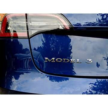 Tesla Model 3 Badge (Chrome)