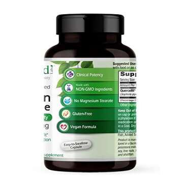 EMERALD LABS Quercetin Phytosome - Quercetin Complex for Immune Support - Vegan & Gluten-Free - 60 Vegetable Capsules