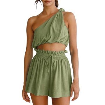 Imily Bela Women's 2 Piece Linen Set: Chic Summer Outfit