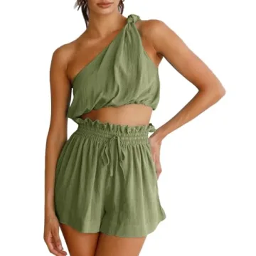 Imily Bela Women's Linen Matching Sets Summer Outfits