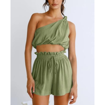 Imily Bela Women's Linen Matching Sets Summer Outfits