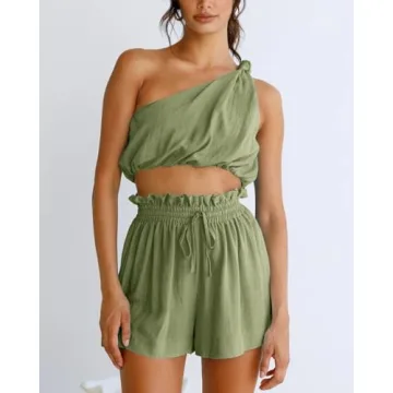 Imily Bela Women's Linen Matching Sets Summer Outfits