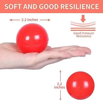 STARBOLO 100pcs Red Ball Pit Balls for Kids' Fun