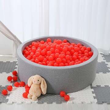STARBOLO 100pcs Red Ball Pit Balls for Kids' Fun