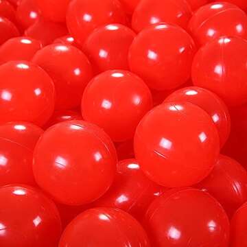 STARBOLO 100pcs Red Ball Pit Balls for Kids' Fun