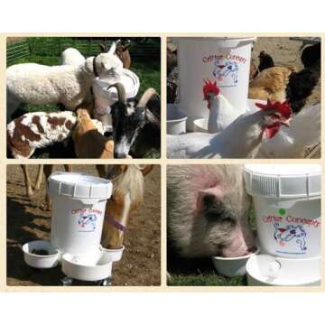 Gravity Water Bowl for Cats: Dogs & all Pets 3.5 Gallon. Top Fill Automatic Water Dispenser for Cat, Quiet, No BPA & Made in USA. Auto Water Dog Bowl for Daycares, Multi Pet Homes and Busy Parents