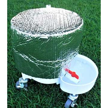 Gravity Water Bowl for Cats: Dogs & all Pets 3.5 Gallon. Top Fill Automatic Water Dispenser for Cat, Quiet, No BPA & Made in USA. Auto Water Dog Bowl for Daycares, Multi Pet Homes and Busy Parents