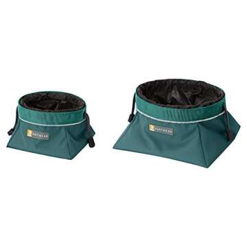 Ruffwear, Quencher Cinch Top Bowl, Tumalo Teal, Large