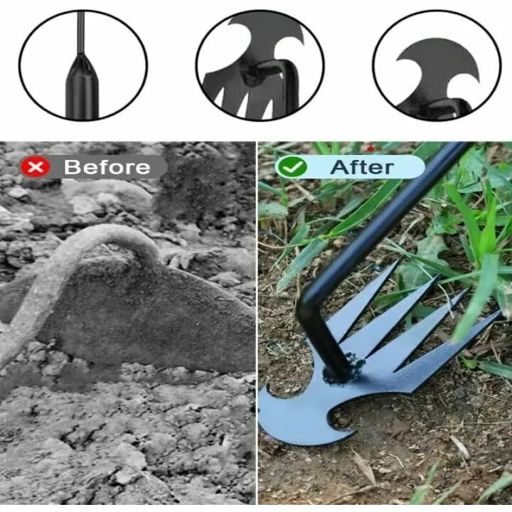 4 Teeth Manual Weed Puller Tool for Easy Weeding