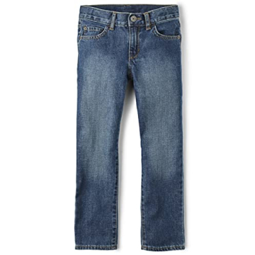 The Children's Place Boys Basic Bootcut Jeans - Med Indigo - Size 7