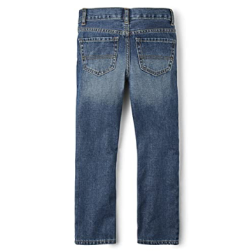 Boys Basic Bootcut Jeans - Medium Indigo - Size 7