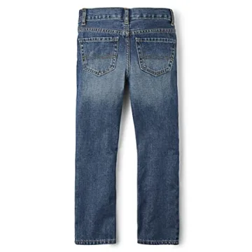 Boys Basic Bootcut Jeans - Medium Indigo - Size 7