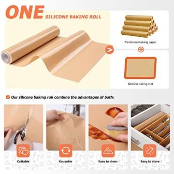 MMmat Silicone Baking Mat Roll - Best German Silicone
