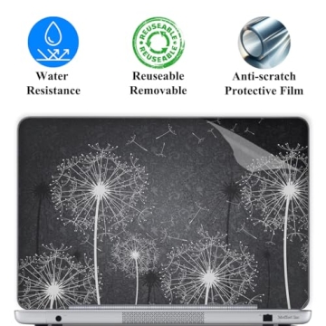 17 17.3 Inch Laptop Skin Sticker Cover - Premium Art Decal with Wrist Pad Skins