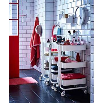 Raskog IKEA Home Kitchen Storage Utility cart (White)