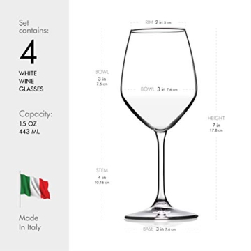 Paksh Novelty Italian Wine Glass Set - Elegant & Quality