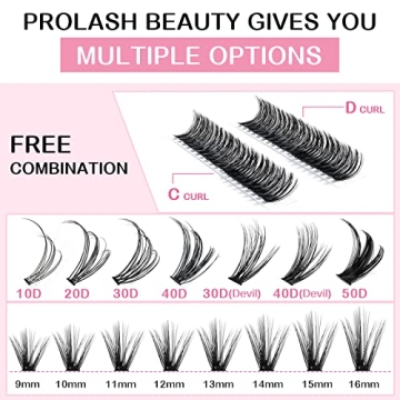 280 Pcs PRO LashBeauty Individual Lashes for Home Use