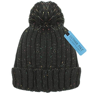 LUTHER PIKE SEATTLE Fleece-Lined Winter Beanie Hat for Women