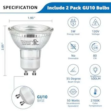 SUNVIE 2 Pack Up Lights Indoor Floor Can Light Uplighting Indoor Spotlight with 2700K GU10 Bulb Accent Lighting Spot Lights Indoor for Home Plant Picture, UL Listed 5.9 FT Plug Cord & Foot Switch