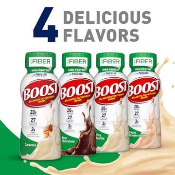 BOOST High Protein with Fiber Nutritional Drink - 24 Pack