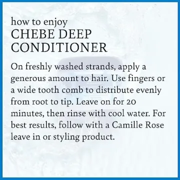 Camille Rose Vegan Black Castor Oil & Chebe Deep Hair Conditioner