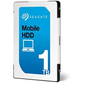 Seagate BarraCuda 1TB Internal Hard Drive HDD – 2.5 Inch SATA 6 Gb/s 5400 RPM 128MB Cache for PC Laptop (ST1000LM048)